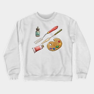 Artsy Tools hand Drawn Crewneck Sweatshirt